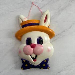 Blinkin Bunny hat Suction Cup Window Decoration Light up Easter Vintage Hanging